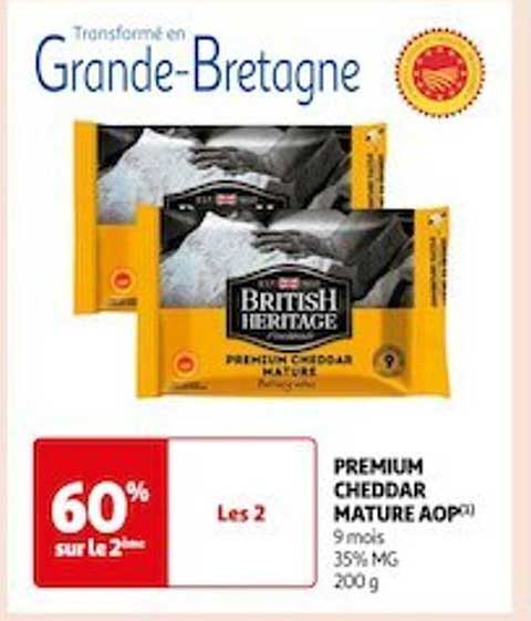 premium cheddar mature aop