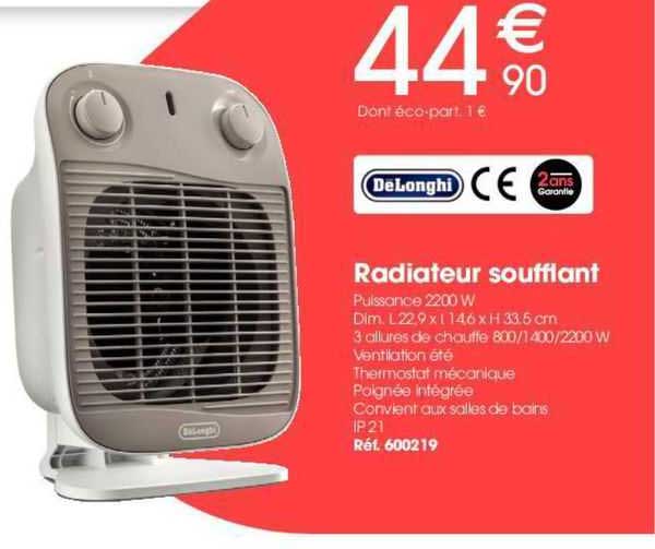 Radiateur Soufflant Delonghi