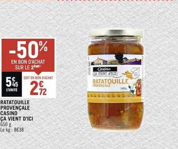 ratatouille provençale casino ça vient d'ici