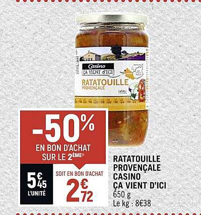 ratatouille provençale casino ça vient d'ici