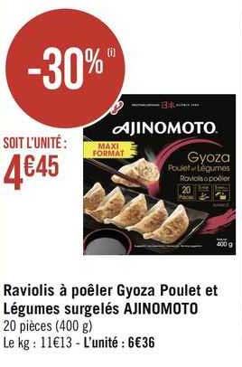Raviolis à Poêler Gyoza Poulet Et Légumes Surgelés Ajinomoto