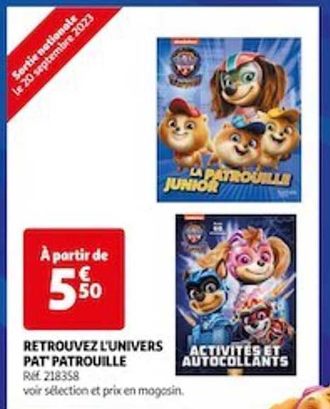 Retrouvez L'univers Pat'patrouille