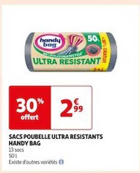 sacs poubelle ultra resistants handy bag
