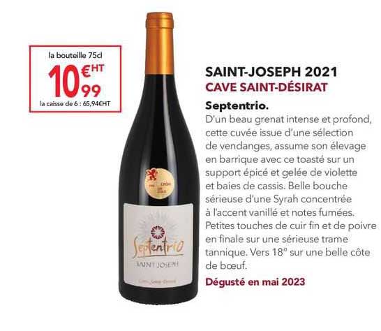 saint-joseph  2021 cave saint-désirat