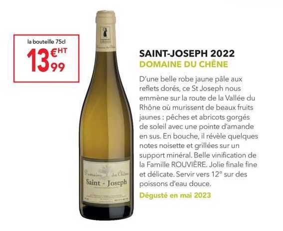 saint-joseph 2022 domaine du chêne