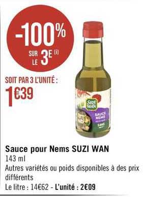 Sauce Pour Nems Suzi Wan