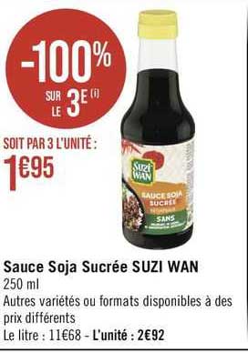 sauce soja sucrée suzi wan