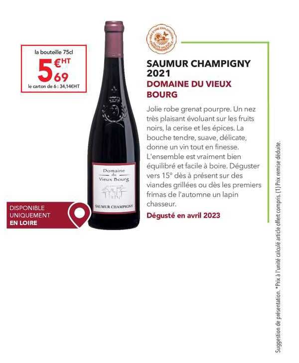 saumur champigny 2021 domaine du vieuw bourg