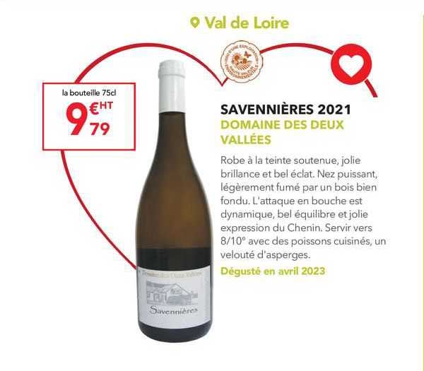 Savennières 2021 Domaine Des Deux Vallées