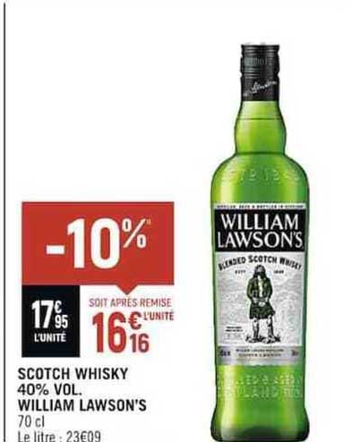 scotch whisky william lawson's