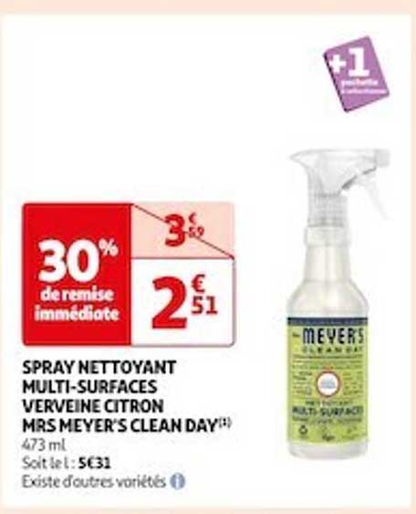 spray nettoyant multi-surfaces verveine citron mrs meyer's clean day
