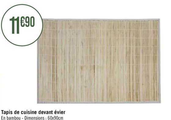 tapis de cuisine devant évier