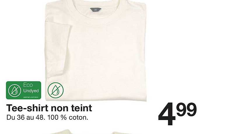 tee-shirt non teint