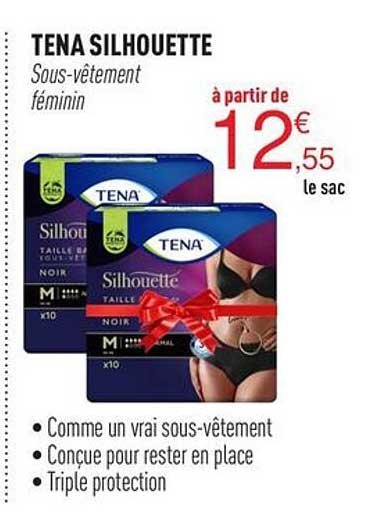 tena silhouette sous-vêtement féminin