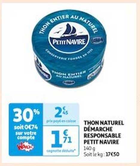 Thon Naturel Démarche Responsable Petit Navire