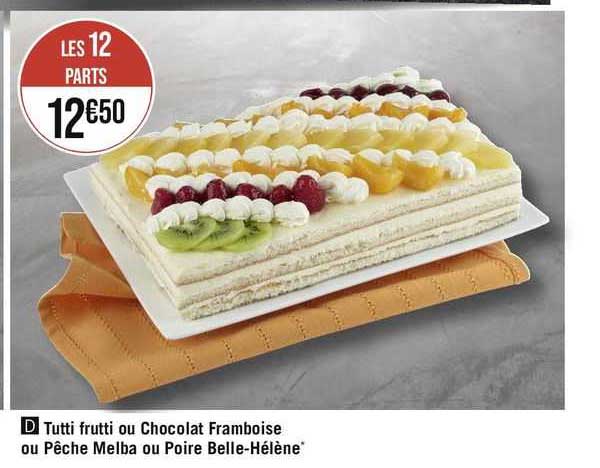 tutti frutti ou chocolat framboise ou pêche melba ou poire belle-hélène