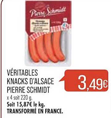 véritables knacks d'alsace pierre schmidt