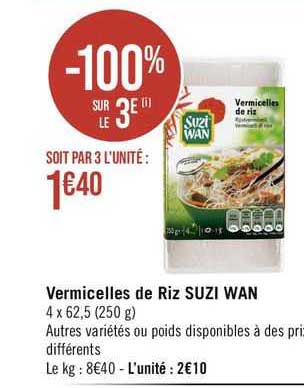 vermicelles de riz suzi wan