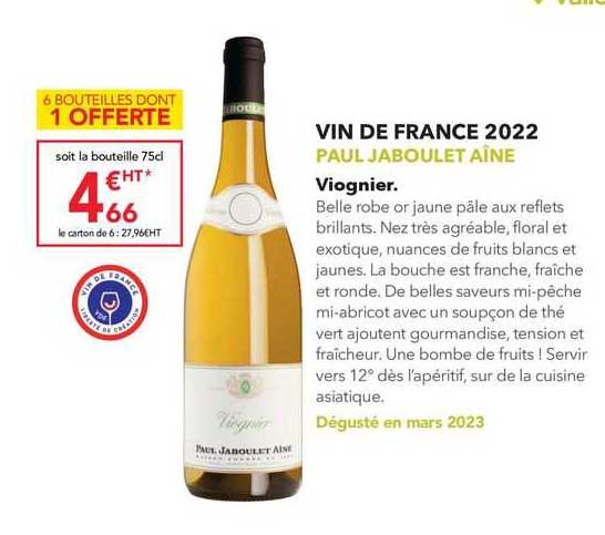 vin de france 2022 paul japoulet aîné viognier