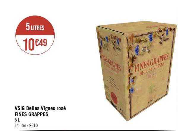 vsig belles vignes rosé fines grappes