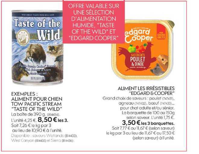 aliment les irrésistible edgard&cooper