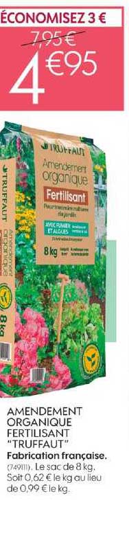 amendement organique fertilisant truffaut