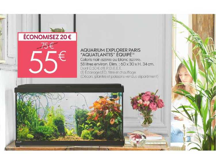 aquarium explorer paris aquatlantis équipé