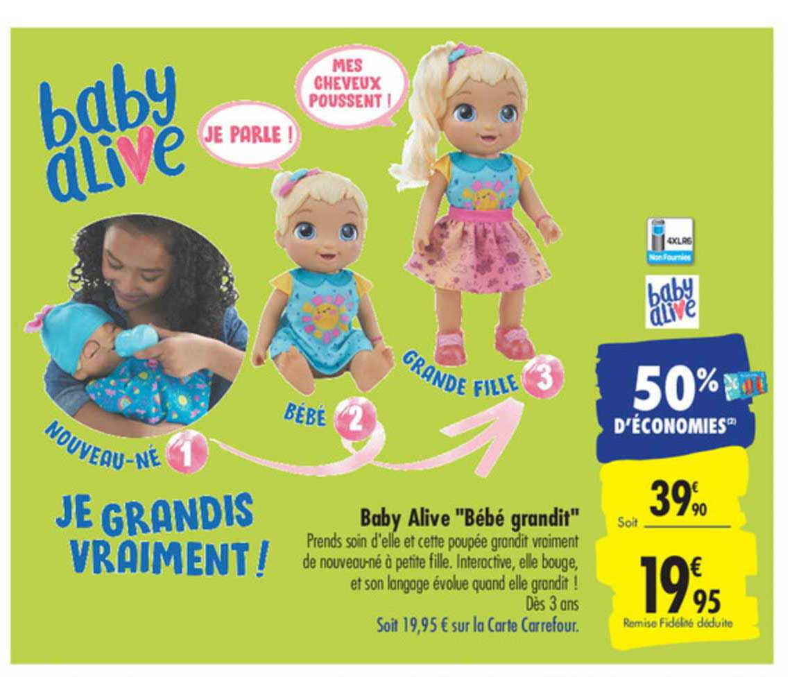 baby alive "bébé grandit"