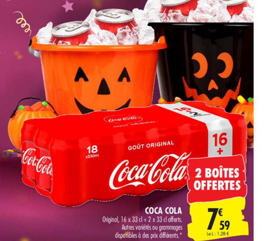 coca cola 2 boîtes offertes