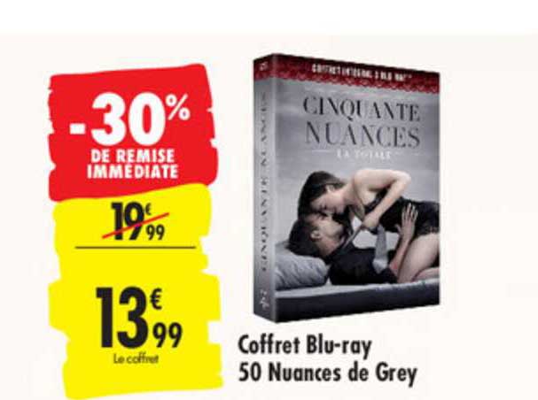 coffret blu ray 50 nuances de grey -30% de remise immédiate