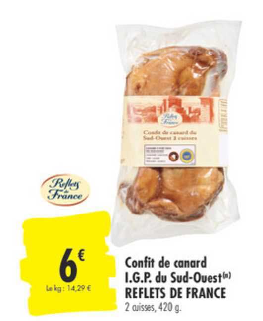 confit de canard i.g.p. du sud ouest reflets de france
