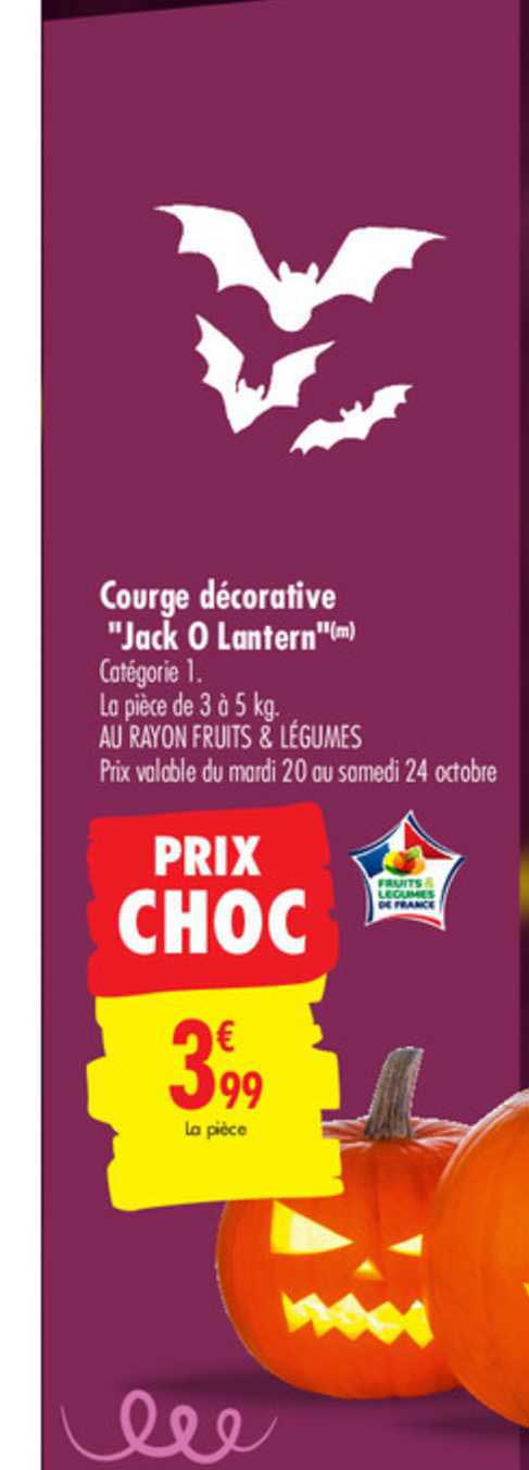 courge décorative "jack o lantern"