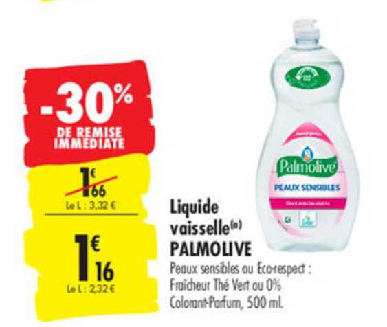 Liquide Vaisselle Palmolive -30% De Remise Immédiate