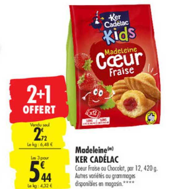 Madeleine Ker Cadélac 2+1 Offert