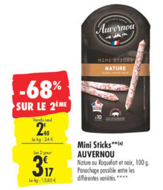 Mini Sticks Auvernou -68% Sur Le 2ème