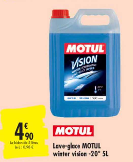 motul lave glace motul winter vision moins 20° 5l