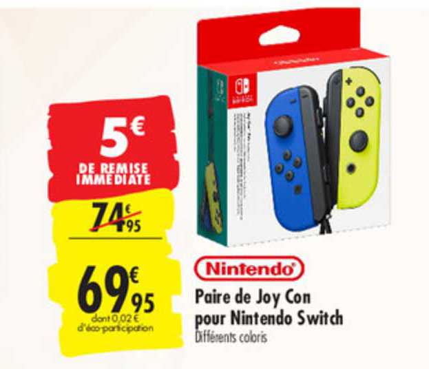 nintendo paire de joy con pour nintendo switch