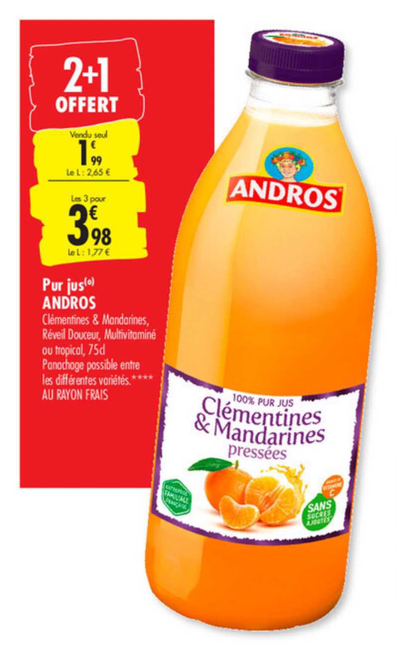 Pur Jus Andros 2+1 Offert