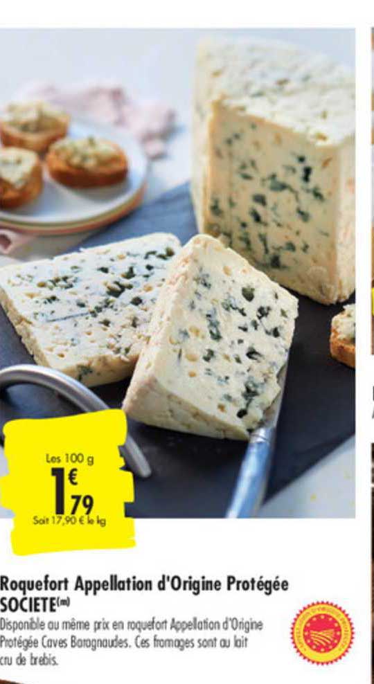 roquefort appellation d'origine protégée société