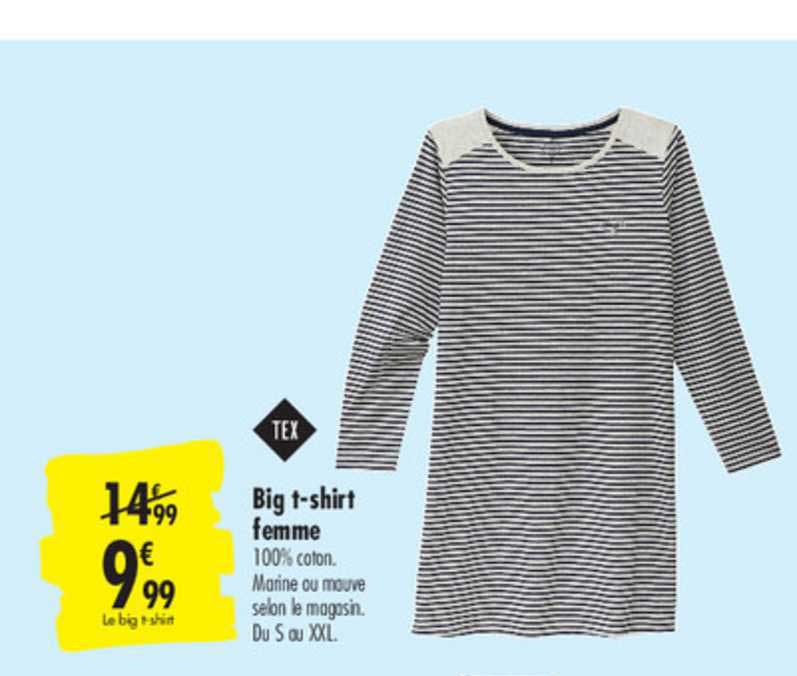 tex big t shirt femme