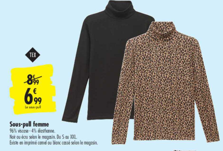 tex sous pull femme