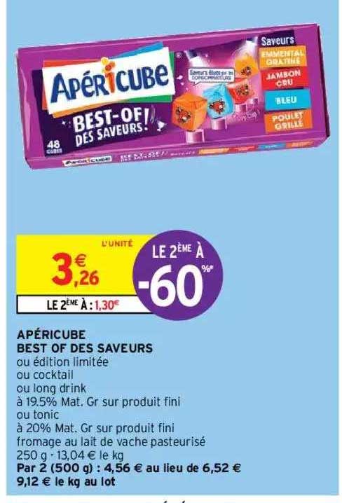 Apéricube Best Of Des Saveurs Le 2ème à -60%