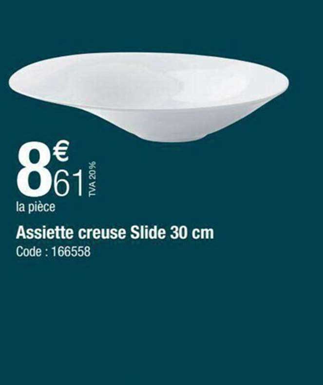 assiette creuse slide 30 cm