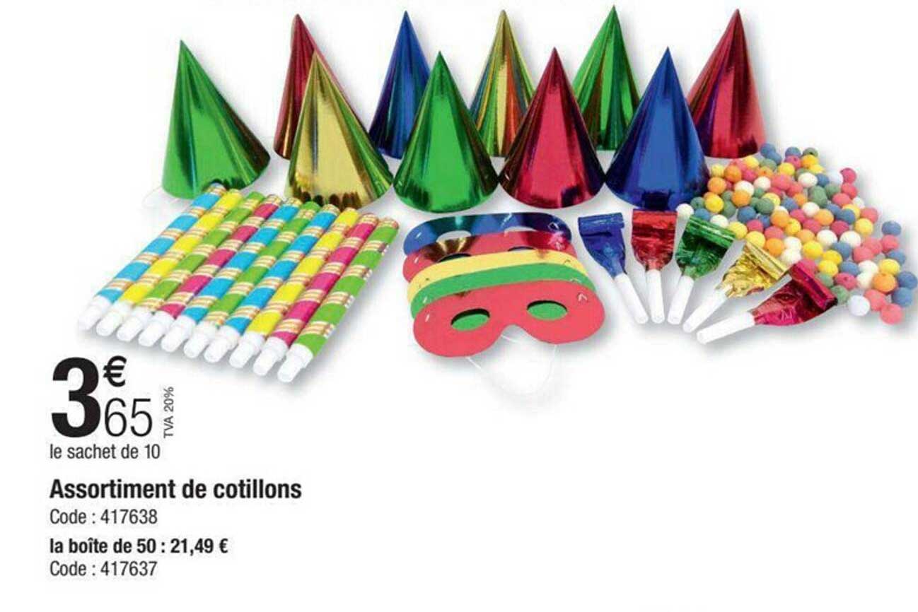 assortiment de cotillons