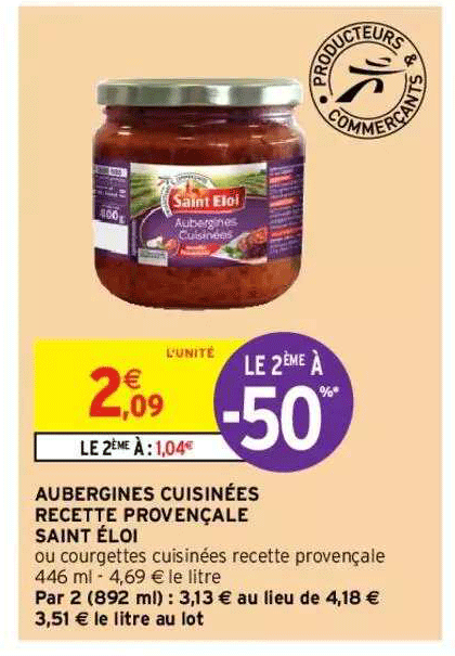 aubergines cuisinées recette provençale saint éloi