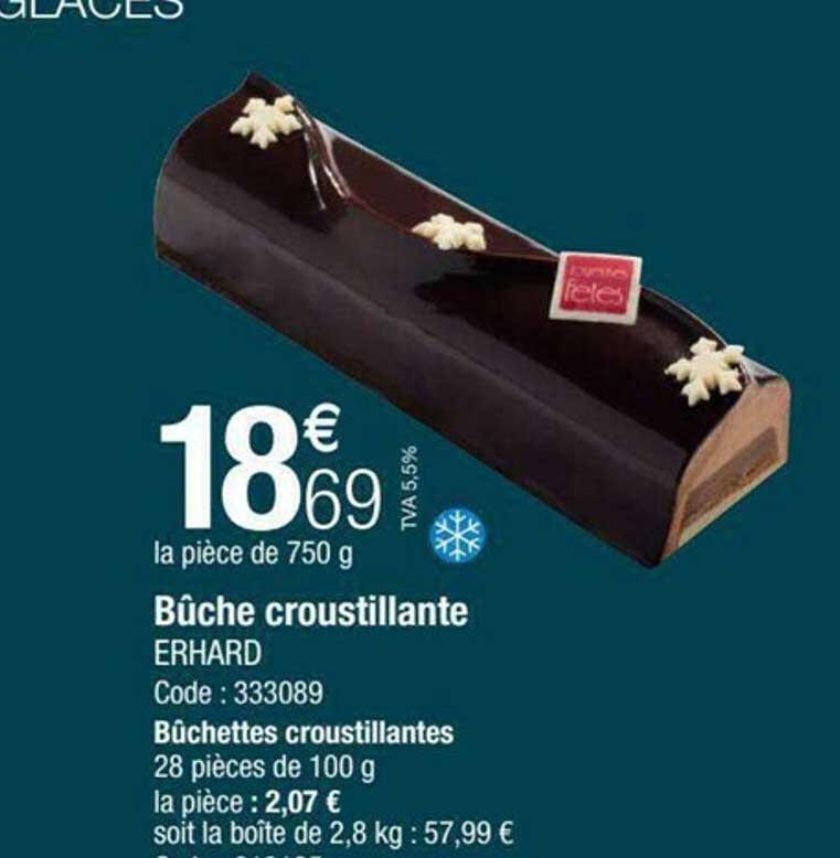 bûche croustillante erhard