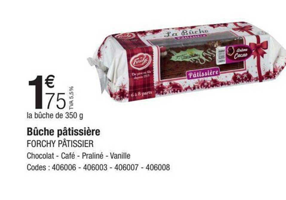 bûche pâtissière forchy pâtissier