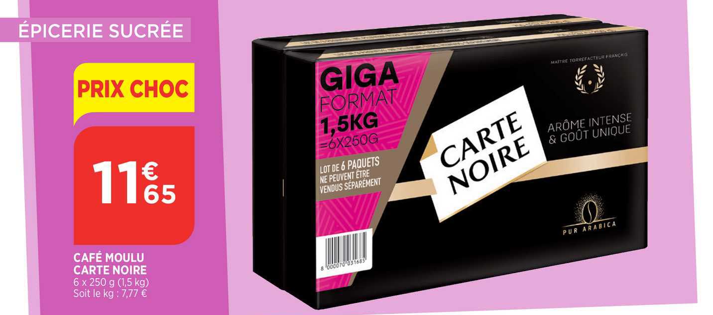 Café Moulu Carte Noire