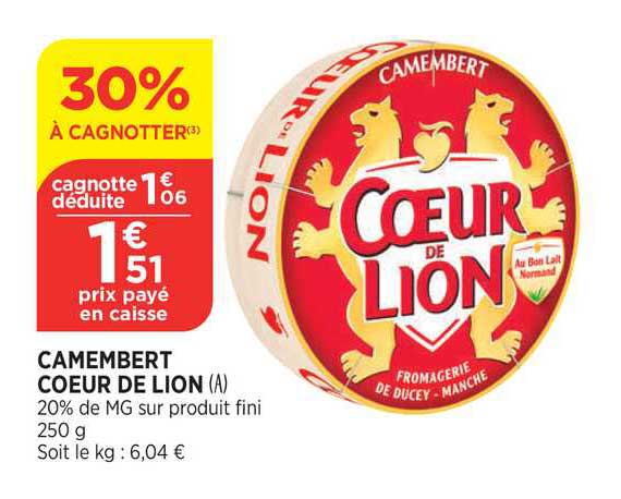 Camembert Cœur De Lion