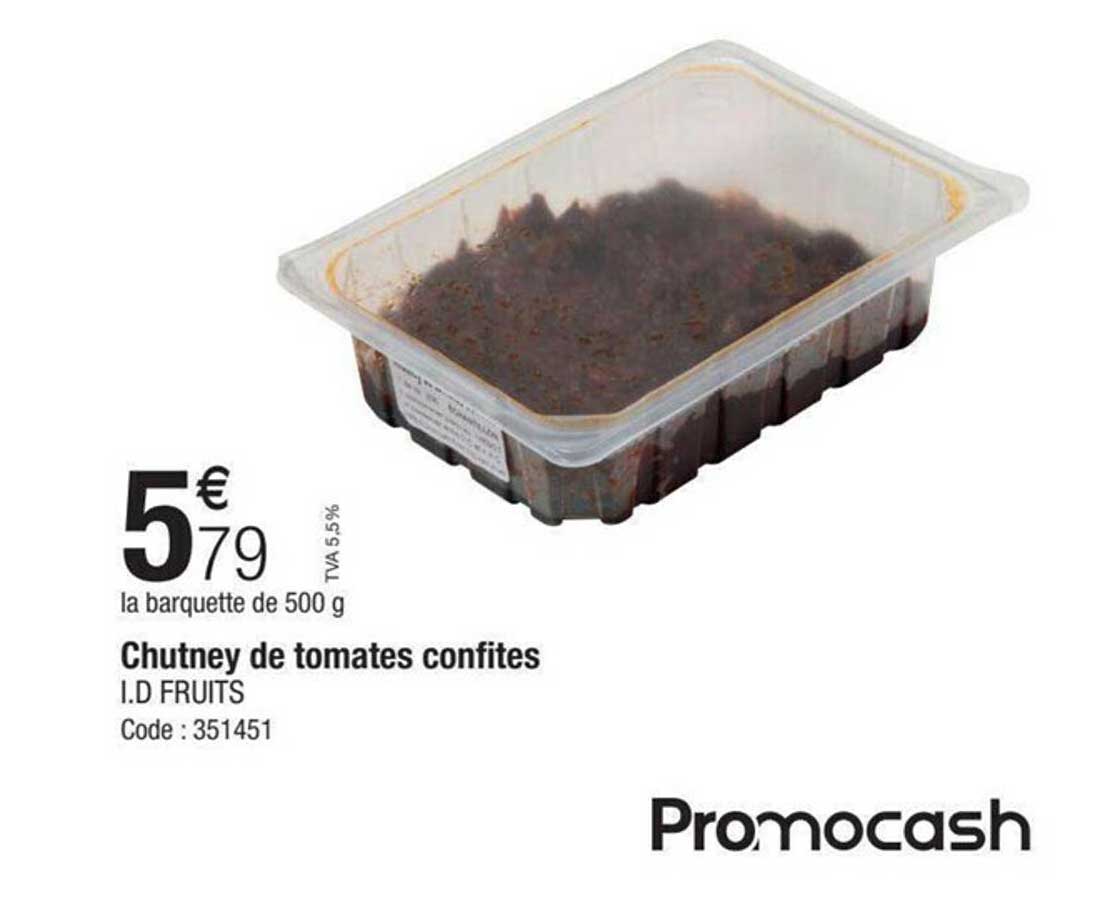 chutney de tomates confites i.d. fruits